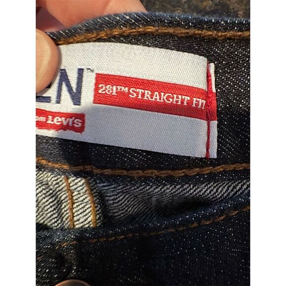 Denizen by Levi's Men's Dark Denim Straight Fit Jeans 38x30 - Picture 8 of 9